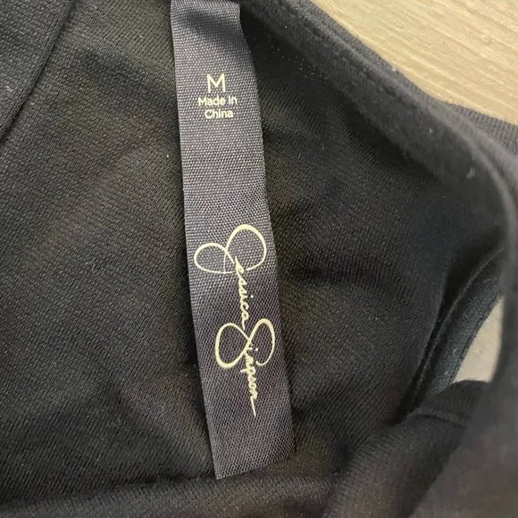 Jessica Simpson black/Animal print girls dress - Picture 3 of 3